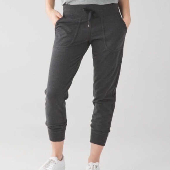 lululemon athletica Pants - Lululemon Comfy As Sweat Pant in Heathered Black